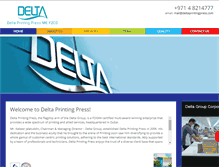 Tablet Screenshot of deltaprintingpress.com
